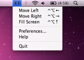 Screenshot of DoublePane menu